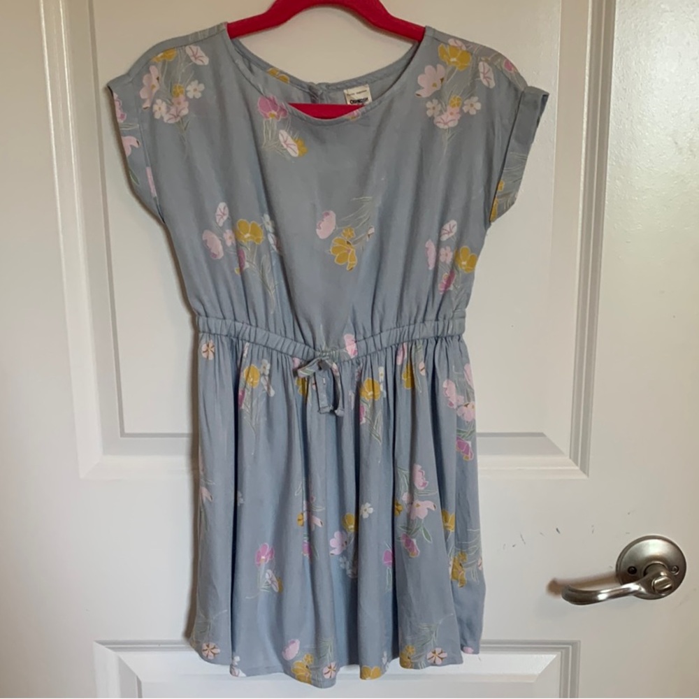 OshKosh B'gosh Blue Peplum Sundress with Cap Dolman Sleeves